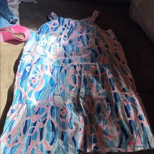 Lilly Pulitzer Kids Dress in Blue and Pink